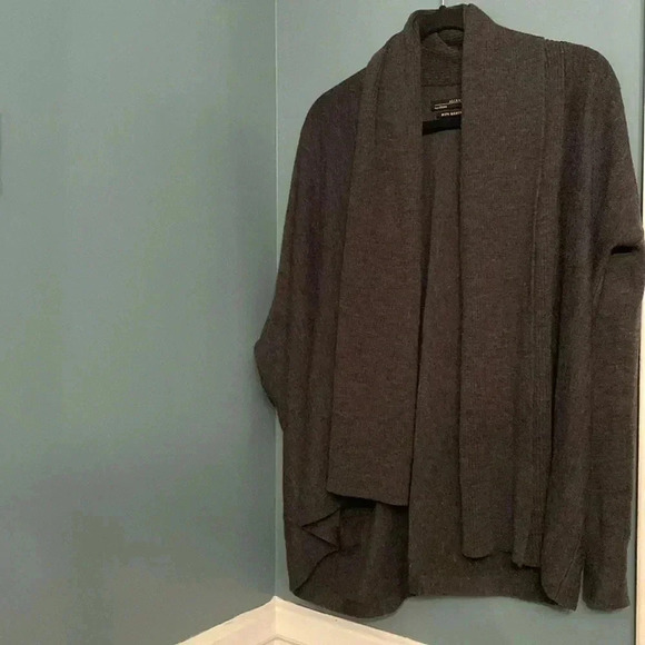 All Saints open cardigan - dark gray - size small - 100% merino wool - Picture 1 of 5